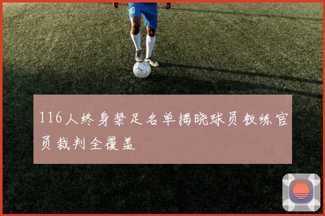 116人终身禁足名单揭晓球员教练官员裁判全覆盖